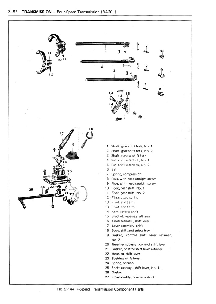 Toyota Celica Service Manual - Chassis - 1971 - Page 02-52 (100dpi
